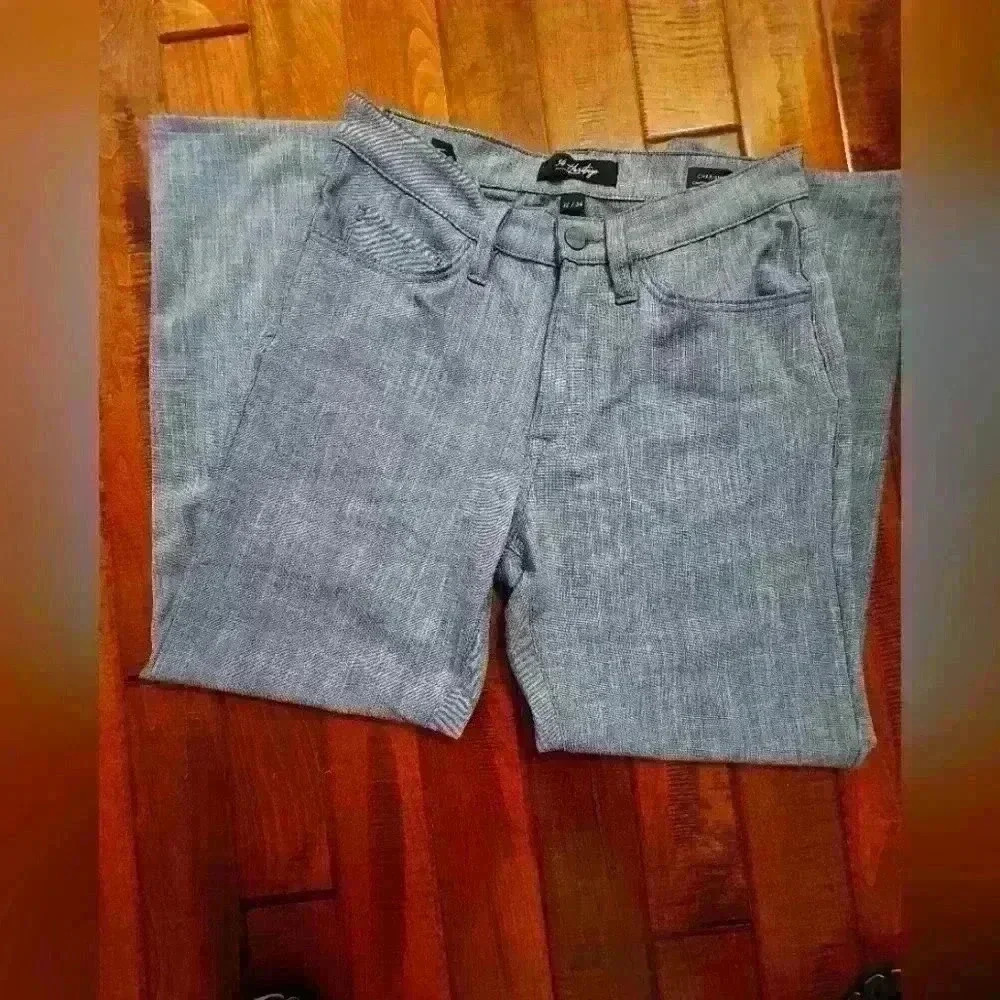 34 Heritage men's Charisma relaxed straight leg Chambray pants size 32/34